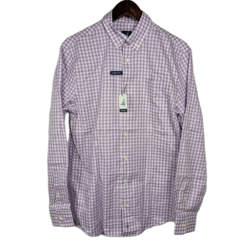 Johnnie O Prep-Performance Shirt Purple Mens S Button Down Allworth Cascade 2983
